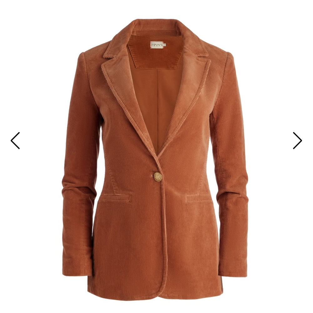 Alice + Olivia Denim Corduroy Macey Blazer